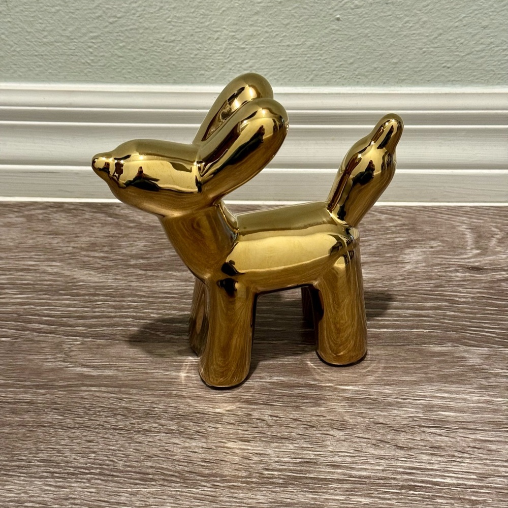 Three Hands Corp Gold Balloon Dog Desk/Shelf/Table Decoration NWT. - Picture 4 of 9
